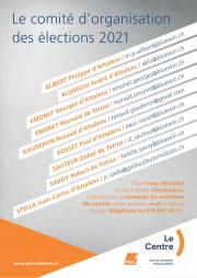 Elections communales 2021, flyers Le Centre Attalens, verso / FR